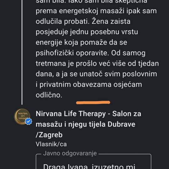 Nirvana Life Therapy usluga