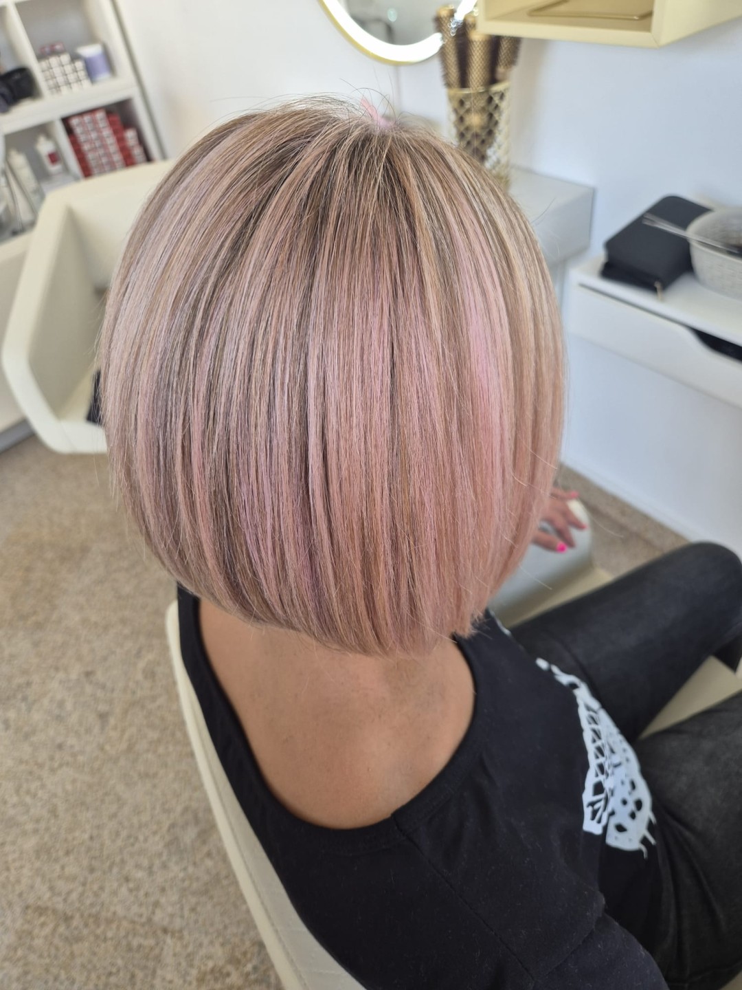 Beauty Box Studio #osijek Pramenovi Pramenovi na foliju - poluduga kosa