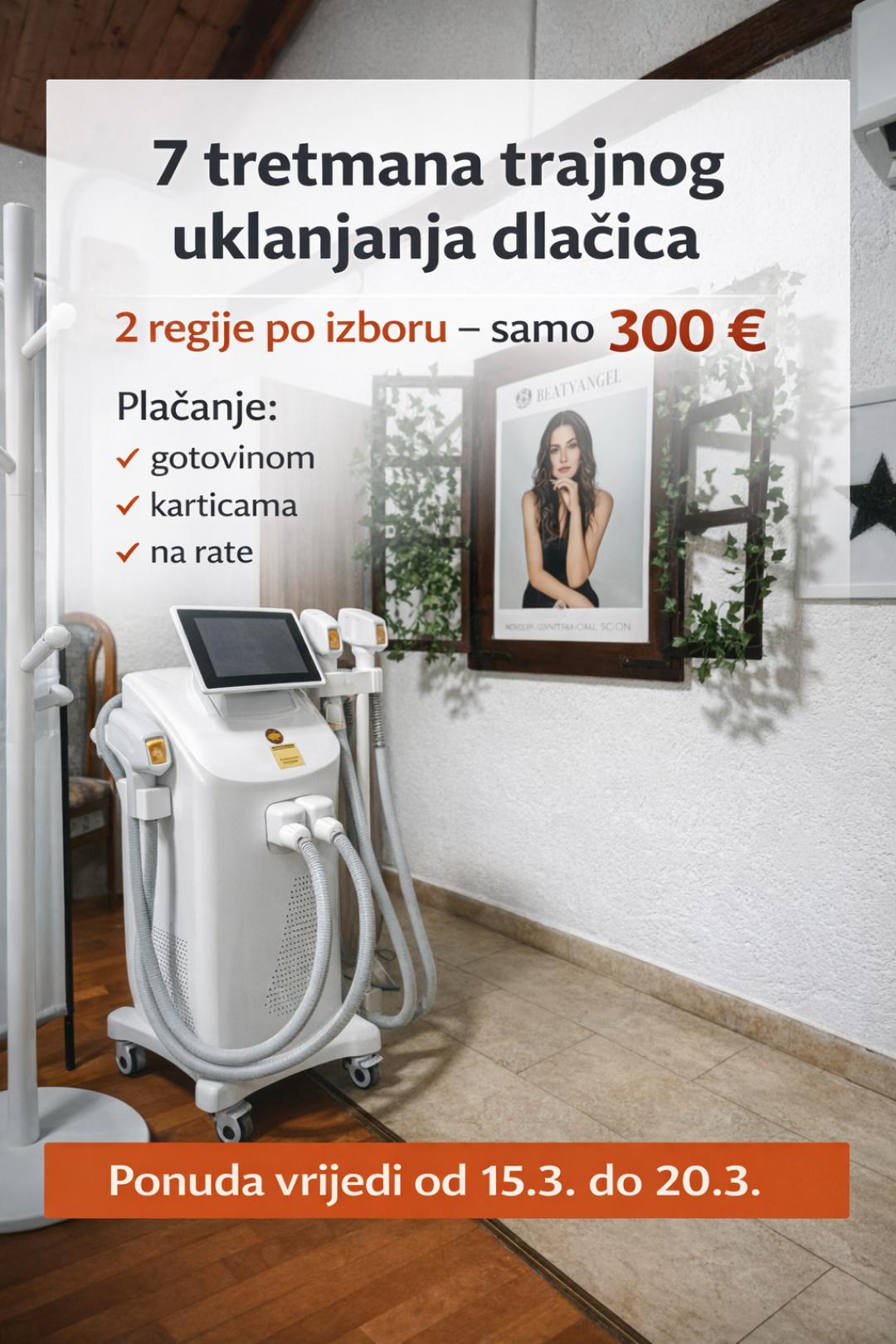 Skin Care Beauty #rijeka Laserska epilacija Laserska epilacija cijelih nogu - za dame