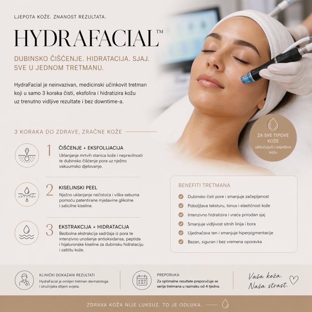 Luxelumíe #zagreb Depilacija voskom Medicinsko čišćenje lica AntiAge Hydrafacial