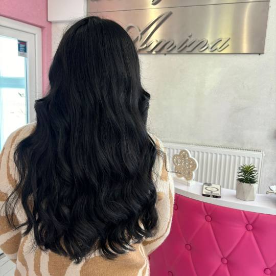 Beauty Studio Amina #zagreb Feniranje i stiliziranje Feniranje na ravno - duga kosa