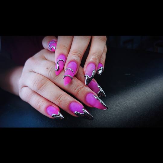 TINA NAIL ART STUDIO #velika-gorica Nadogradnja noktiju Nadopuna gela - XL dužina