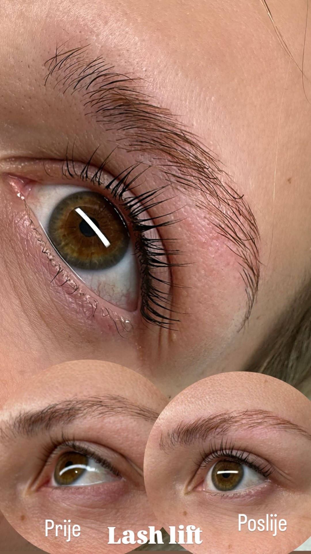 MOELL beauty #zagreb Trepavice Lash lift + bojanje + 3D filler